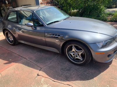 2002 BMW M Coupe in Steel Gray Metallic over Dark Gray & Black Nappa