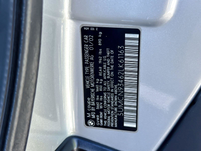 2002 BMW M Coupe in Titanium Silver Metallic over Dark Gray & Black Nappa