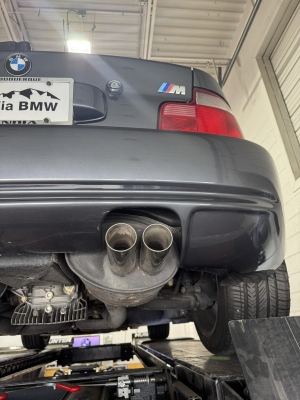 2002 BMW M Coupe in Steel Gray Metallic over Dark Gray & Black Nappa