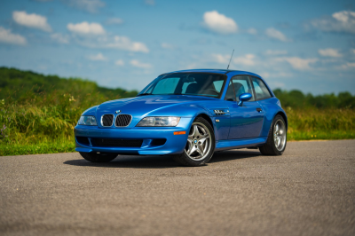2002 BMW M Coupe in Estoril Blue Metallic over Estoril Blue & Black Nappa