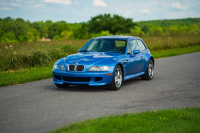 2002 BMW M Coupe in Estoril Blue Metallic over Estoril Blue & Black Nappa