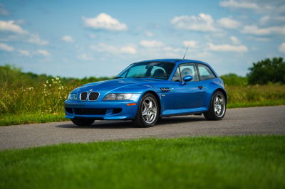 2002 BMW M Coupe in Estoril Blue Metallic over Estoril Blue & Black Nappa