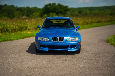 2002 BMW M Coupe in Estoril Blue Metallic over Estoril Blue & Black Nappa