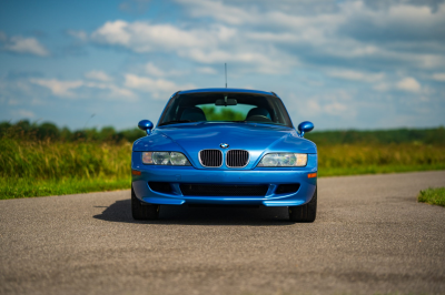 2002 BMW M Coupe in Estoril Blue Metallic over Estoril Blue & Black Nappa
