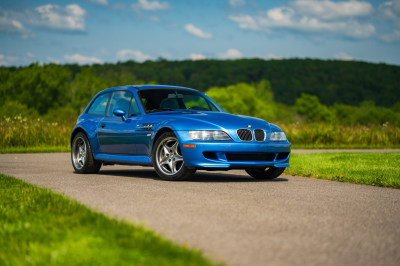 2002 BMW M Coupe in Estoril Blue Metallic over Estoril Blue & Black Nappa