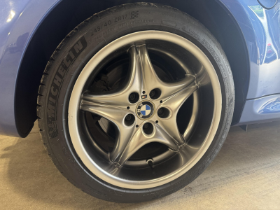 2002 BMW M Coupe in Estoril Blue Metallic over Estoril Blue & Black Nappa