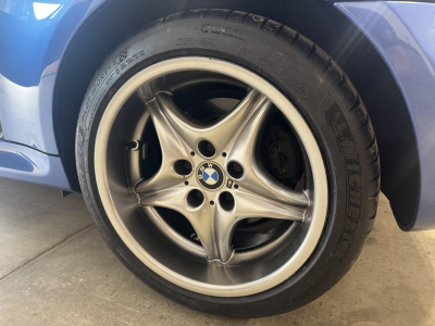 2002 BMW M Coupe in Estoril Blue Metallic over Estoril Blue & Black Nappa