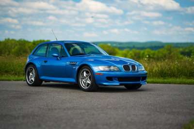 2002 BMW M Coupe in Estoril Blue Metallic over Estoril Blue & Black Nappa