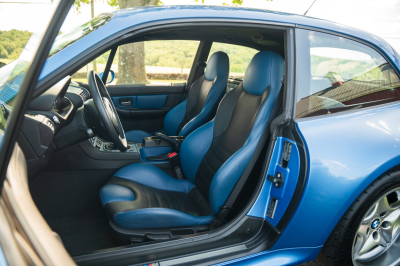2002 BMW M Coupe in Estoril Blue Metallic over Estoril Blue & Black Nappa