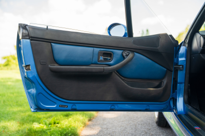 2002 BMW M Coupe in Estoril Blue Metallic over Estoril Blue & Black Nappa