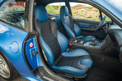 2002 BMW M Coupe in Estoril Blue Metallic over Estoril Blue & Black Nappa