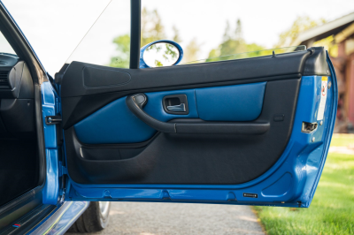 2002 BMW M Coupe in Estoril Blue Metallic over Estoril Blue & Black Nappa
