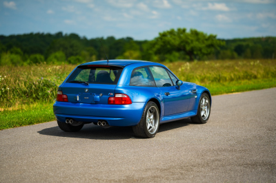 2002 BMW M Coupe in Estoril Blue Metallic over Estoril Blue & Black Nappa