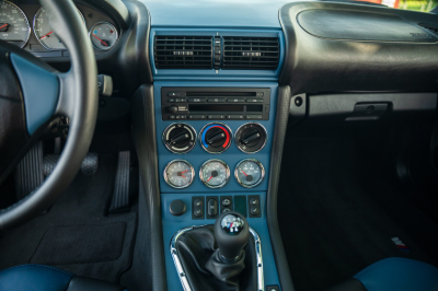 2002 BMW M Coupe in Estoril Blue Metallic over Estoril Blue & Black Nappa