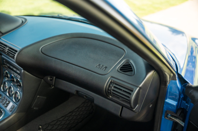2002 BMW M Coupe in Estoril Blue Metallic over Estoril Blue & Black Nappa