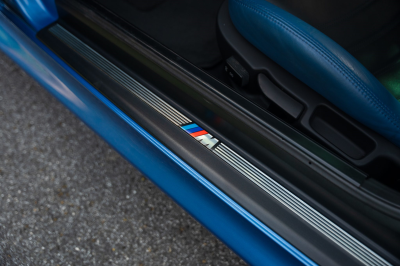 2002 BMW M Coupe in Estoril Blue Metallic over Estoril Blue & Black Nappa