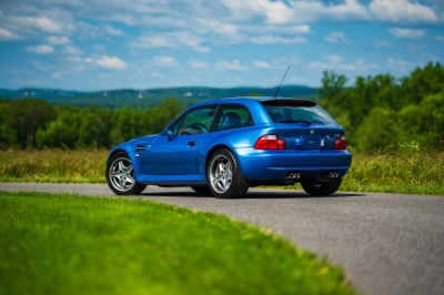 2002 BMW M Coupe in Estoril Blue Metallic over Estoril Blue & Black Nappa