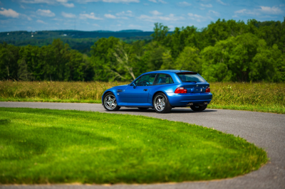2002 BMW M Coupe in Estoril Blue Metallic over Estoril Blue & Black Nappa