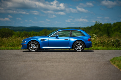 2002 BMW M Coupe in Estoril Blue Metallic over Estoril Blue & Black Nappa