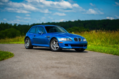 2002 BMW M Coupe in Estoril Blue Metallic over Estoril Blue & Black Nappa