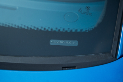 2002 BMW M Coupe in Estoril Blue Metallic over Estoril Blue & Black Nappa