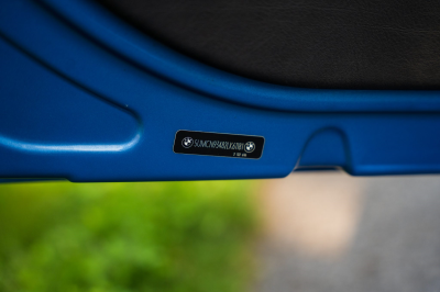 2002 BMW M Coupe in Estoril Blue Metallic over Estoril Blue & Black Nappa