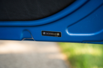 2002 BMW M Coupe in Estoril Blue Metallic over Estoril Blue & Black Nappa