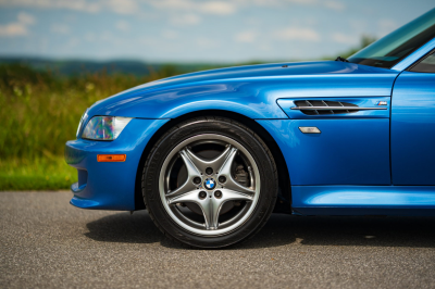2002 BMW M Coupe in Estoril Blue Metallic over Estoril Blue & Black Nappa