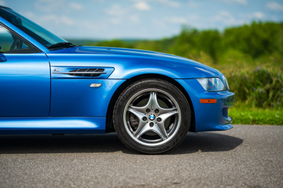 2002 BMW M Coupe in Estoril Blue Metallic over Estoril Blue & Black Nappa