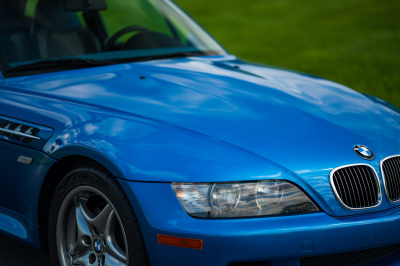 2002 BMW M Coupe in Estoril Blue Metallic over Estoril Blue & Black Nappa