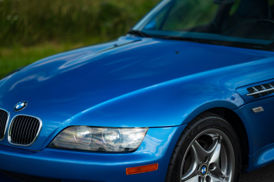 2002 BMW M Coupe in Estoril Blue Metallic over Estoril Blue & Black Nappa