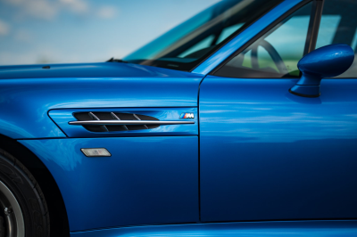 2002 BMW M Coupe in Estoril Blue Metallic over Estoril Blue & Black Nappa