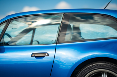 2002 BMW M Coupe in Estoril Blue Metallic over Estoril Blue & Black Nappa