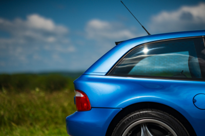 2002 BMW M Coupe in Estoril Blue Metallic over Estoril Blue & Black Nappa