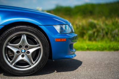 2002 BMW M Coupe in Estoril Blue Metallic over Estoril Blue & Black Nappa