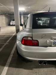 2002 BMW M Coupe in Titanium Silver Metallic over Dark Gray & Black Nappa