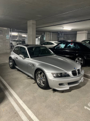 2002 BMW M Coupe in Titanium Silver Metallic over Dark Gray & Black Nappa