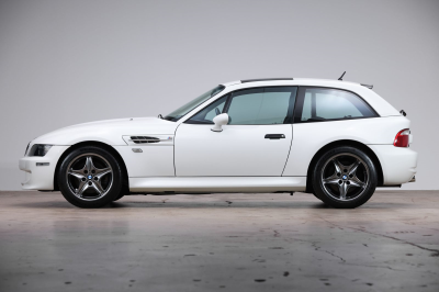 2002 BMW M Coupe in Alpine White 3 over Dark Gray & Black Nappa