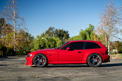 2002 BMW M Coupe in Imola Red 2 over Black Nappa