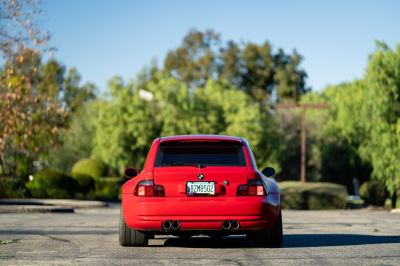 2002 BMW M Coupe in Imola Red 2 over Black Nappa
