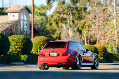 2002 BMW M Coupe in Imola Red 2 over Black Nappa