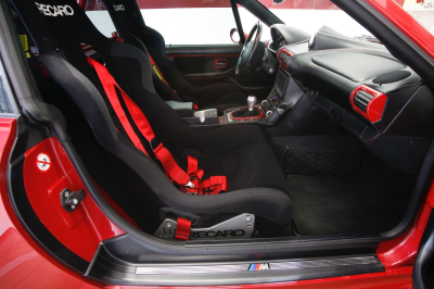 2002 BMW M Coupe in Imola Red 2 over Black Nappa
