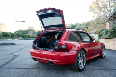 2002 BMW M Coupe in Imola Red 2 over Black Nappa