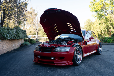 2002 BMW M Coupe in Imola Red 2 over Black Nappa