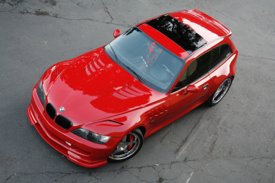 2002 BMW M Coupe in Imola Red 2 over Black Nappa