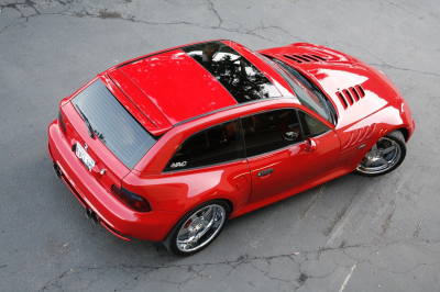 2002 BMW M Coupe in Imola Red 2 over Black Nappa