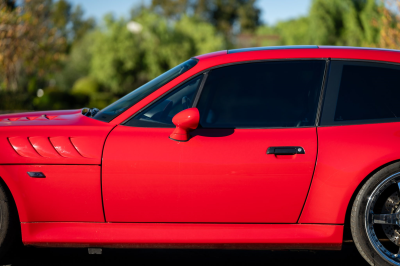 2002 BMW M Coupe in Imola Red 2 over Black Nappa
