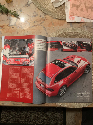 2002 BMW M Coupe in Imola Red 2 over Black Nappa