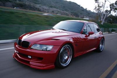 2002 BMW M Coupe in Imola Red 2 over Black Nappa