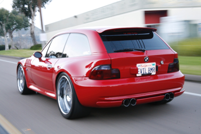 2002 BMW M Coupe in Imola Red 2 over Black Nappa